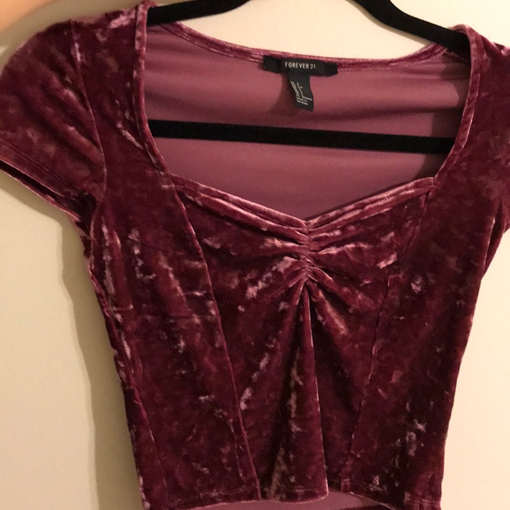 Velvet princess top